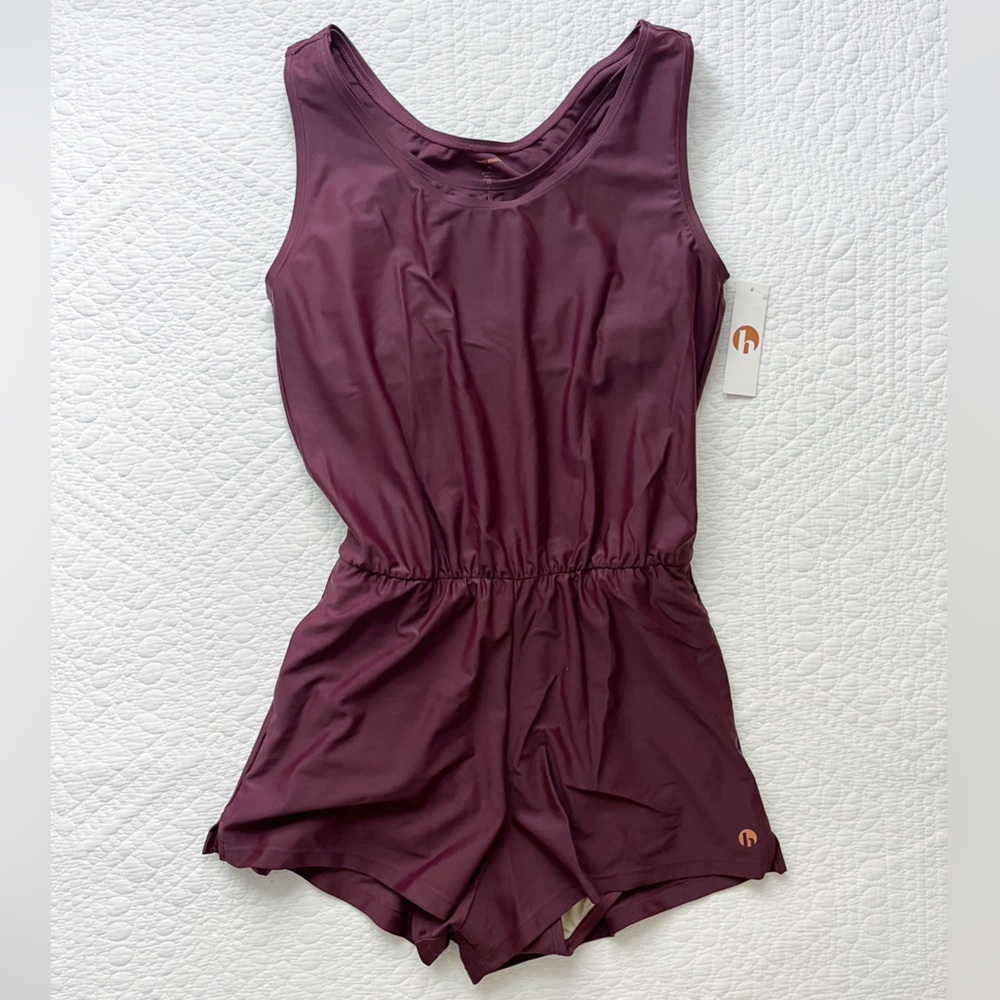 Honeymark Sage Swim Romper NWT